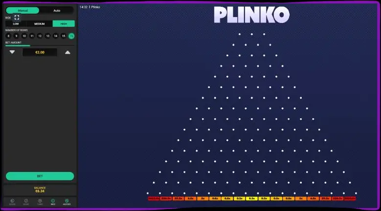 Plinko de Betsoft